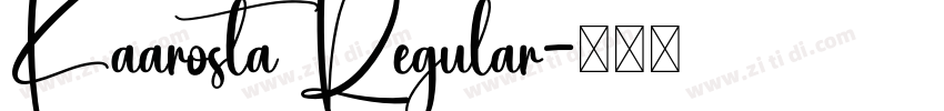 Kaarosta Regular字体转换